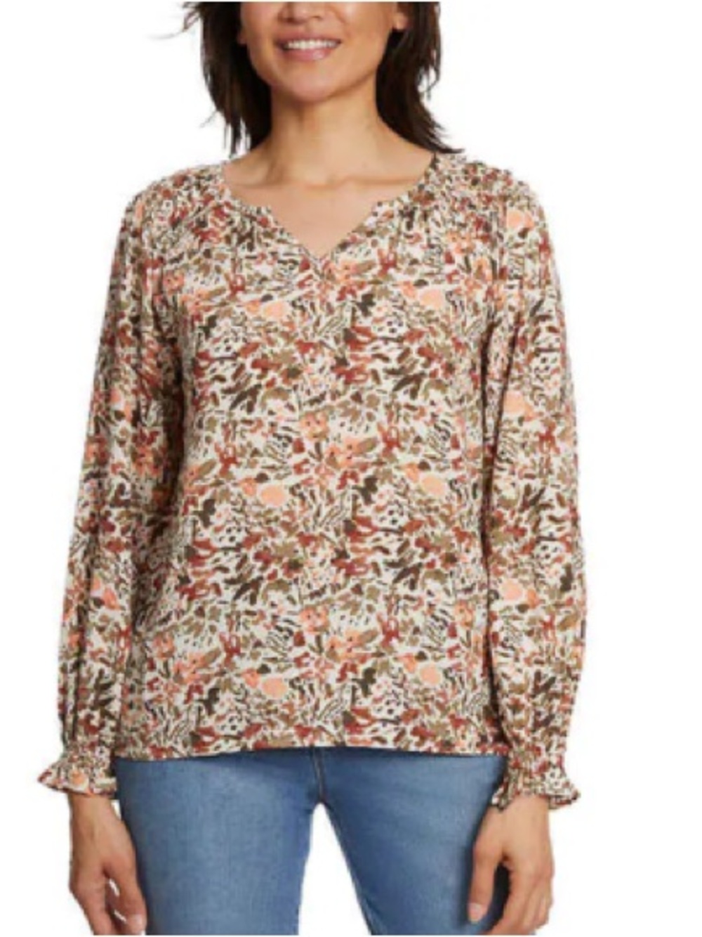 Jessica Simpson Abstract Print Top